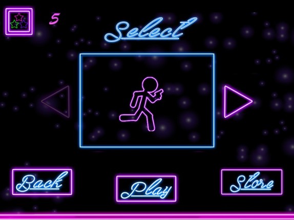 Glow Stick-Man Run : Neon Laser Gun-Man Runner Race Game For Free screenshot
