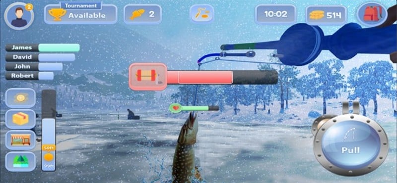 Ice fishing. Catch bass. screenshot