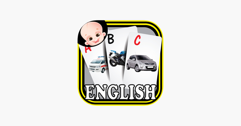 Kids Vehicles ABC Alphabets Flash Cards Image