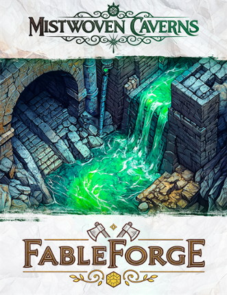 Mistwoven Caverns: An Animated Map Adventure with Tokens & Lore Image
