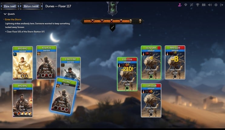 Nocturnal Quest: An Idle RPG Adventure screenshot