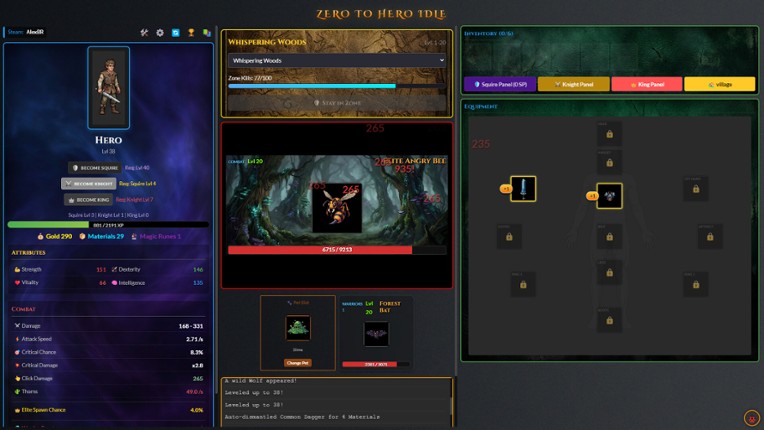 Zero To Hero Idle screenshot