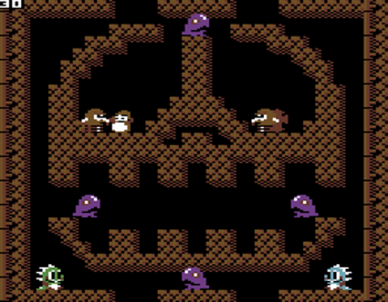 Bubble Bobble: Lost Cave C64 screenshot