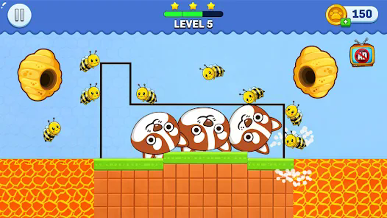 Draw to Save: Dog Puzzle screenshot