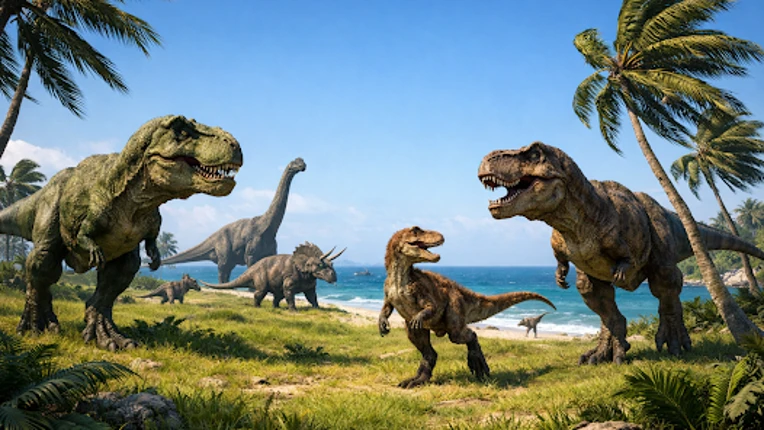 Primal Dino Beast Clash Sim screenshot