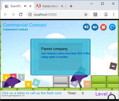 CramFLASH Commercial Contract 30 Random Flashcards App Image