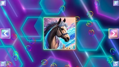 Neon Fantasy: Horses Image