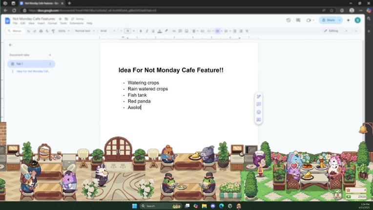 Not Monday Cafe screenshot