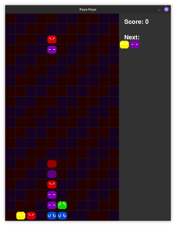 Games like Puyo Puyo python