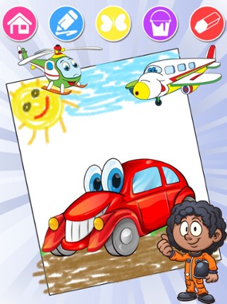 Cars Coloring Pages & Race screenshot