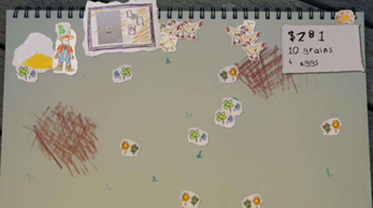 Chicken Eat Grain Image