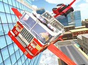 Fire Truck Flying Car Image