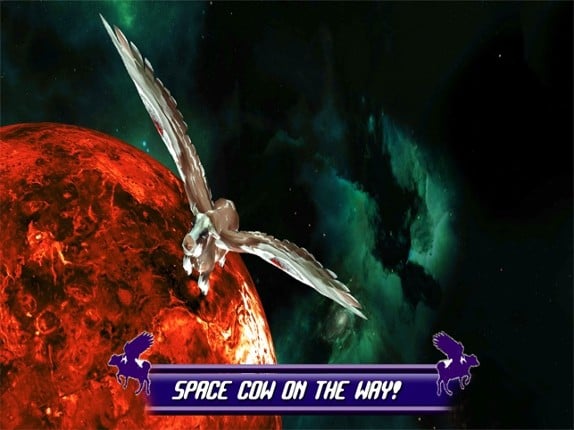 Flying Cow Rescue Galaxy Game : The Super Cow Flying Simulator Game of 2016 screenshot