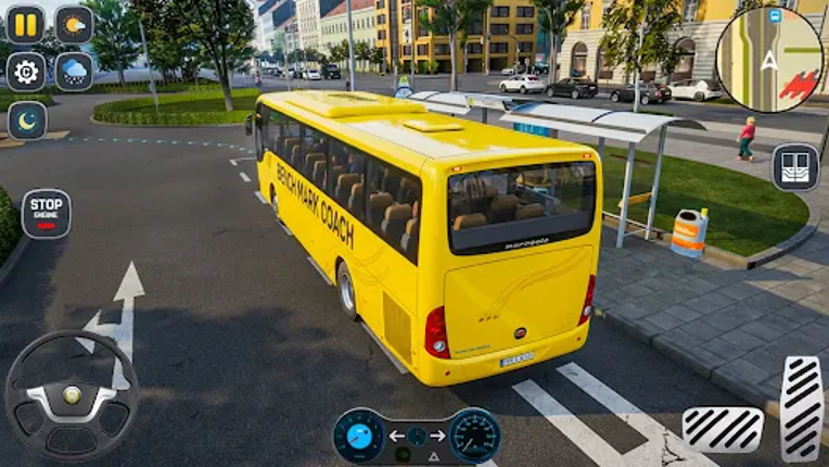 US Bus Game Sim Coach Driving screenshot