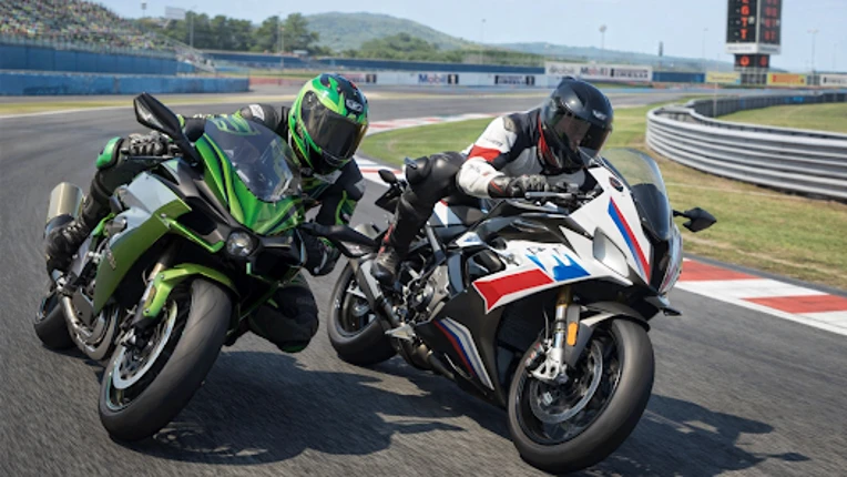 Moto Bike Wheelie Rider Stunt Image