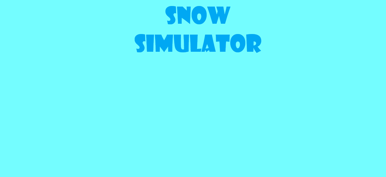 Games like Snow Simulator