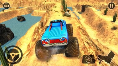 Offroad Monster Truck Desert Safari Hill Driving Image