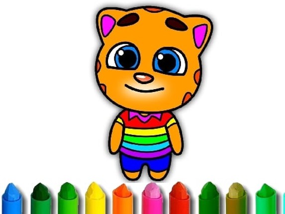 Talking Tom Coloring Book Image