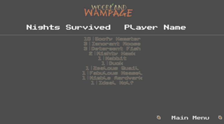 Woodland Wampage Image