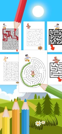 Classic mazes for logic games Image