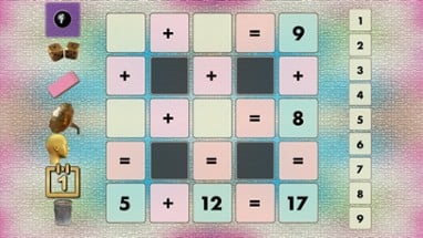 Cross Math Puzzles Image