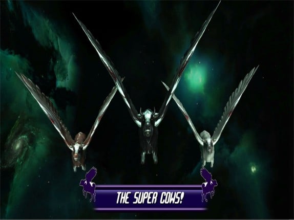 Flying Cow Rescue Galaxy Game : The Super Cow Flying Simulator Game of 2016 screenshot