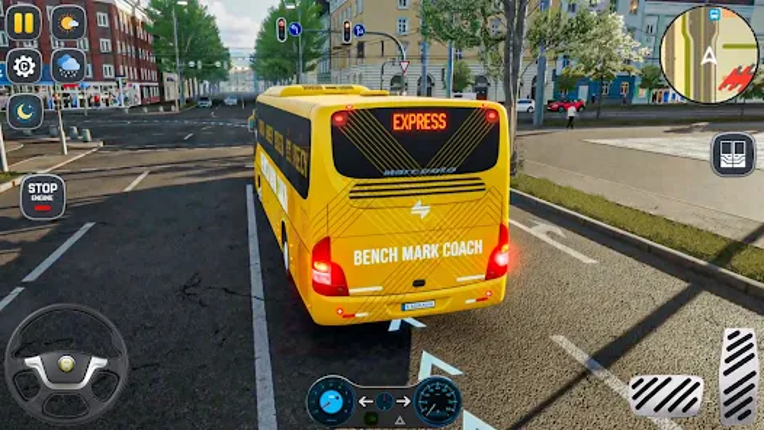 US Bus Game Sim Coach Driving screenshot