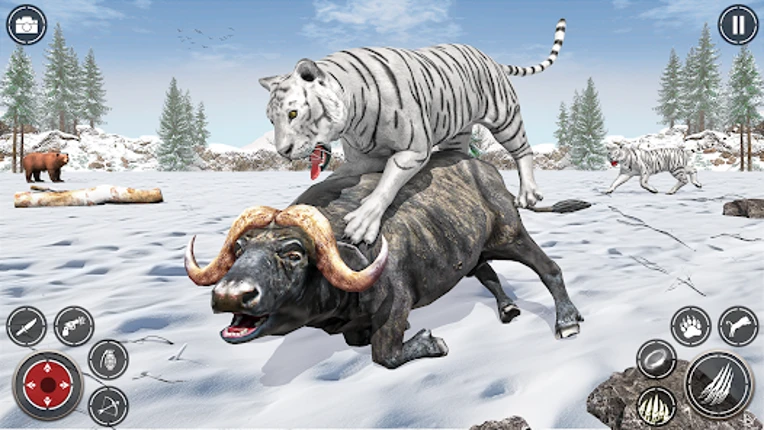 Snow Tiger Family Simulator 3D Image