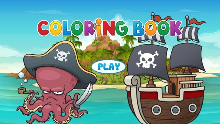 Pirate Coloring Book Pages - Painting Game for Kid screenshot