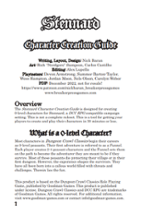 The Stennard Character Creation Guide Image