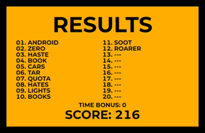 20 WORDS // 20 SECONDS Image