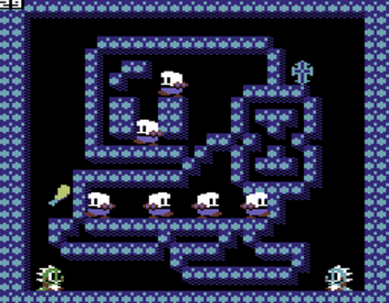 Bubble Bobble: Lost Cave C64 screenshot