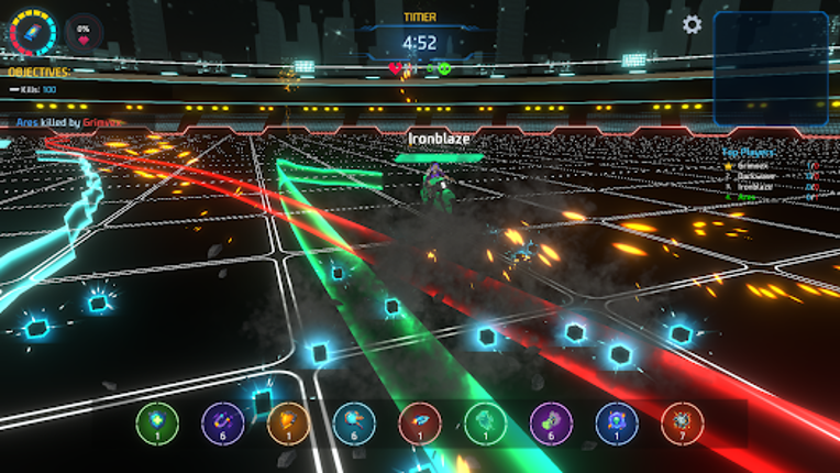 Neon Bike Battle screenshot