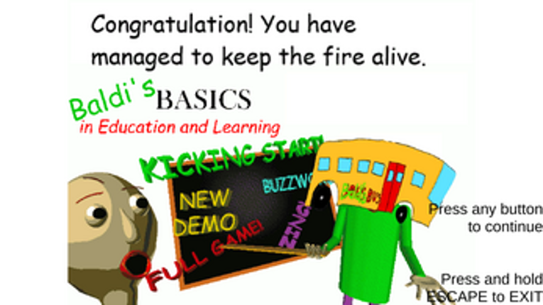 Baldi's Basics Field Trip: Let's go to camping! screenshot