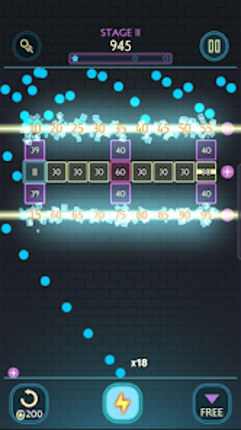 Neon bricks screenshot
