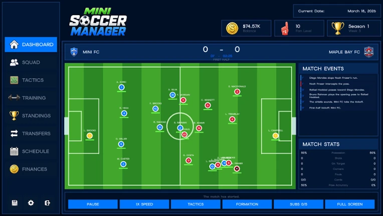 Mini Soccer Manager Image