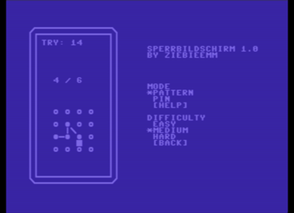 Sperrbildschirm (PET,C64,C128,Plus4) screenshot