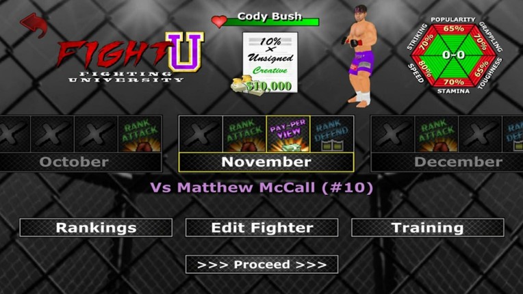 Weekend Warriors MMA screenshot