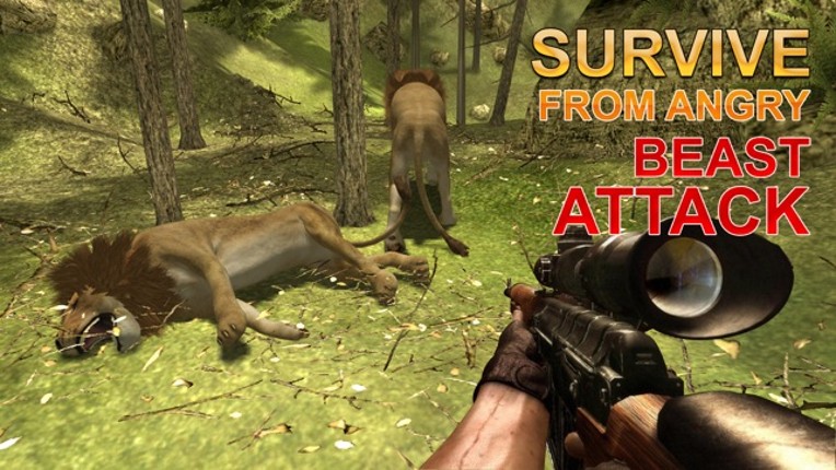 Wild Lion Hunter – Chase angry animals &amp; shoot them in this shooting simulator game Image