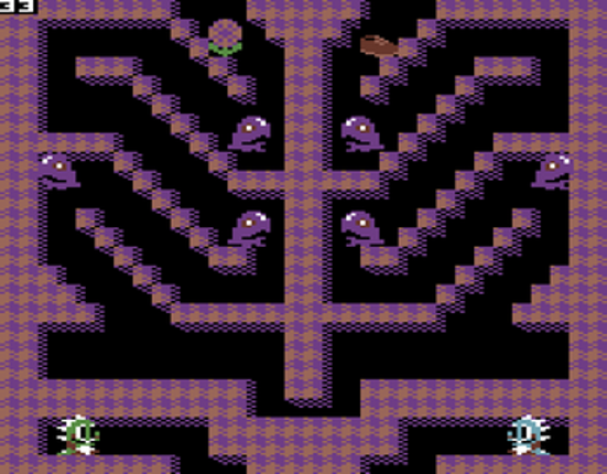 Bubble Bobble: Lost Cave C64 Image