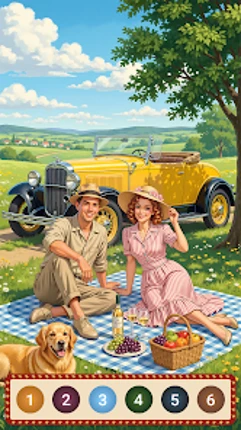 Vintage Life Paint by Number Image