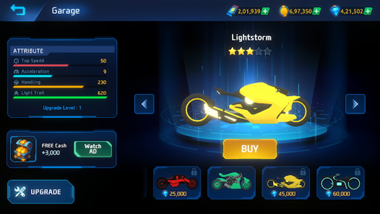 Neon Bike Battle screenshot