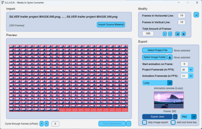 S.I.L.V.E.R.: All-Media-to-Spine-2D Converter screenshot