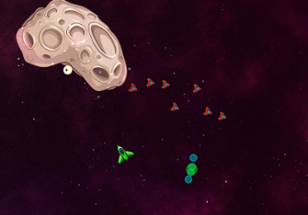 Swarming Asteroids Image