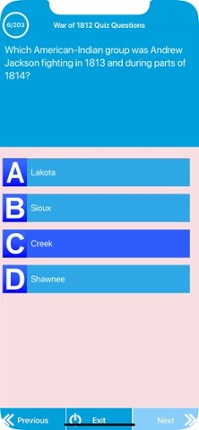 War of 1812 History screenshot