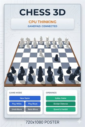 Chess Earth 3D Image