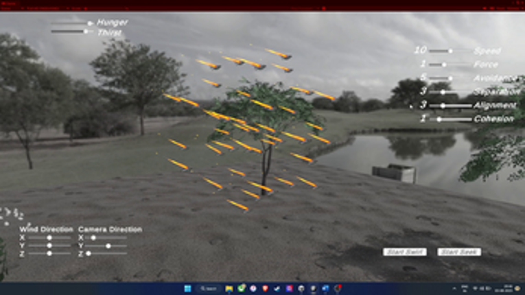 SkyVibe: Bird Flocking Simulation Image
