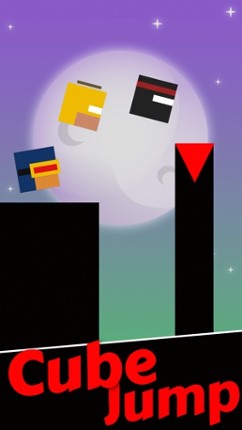 Mr Cube Ninja Dashed Jumps - Jumping on Pillar Games Image