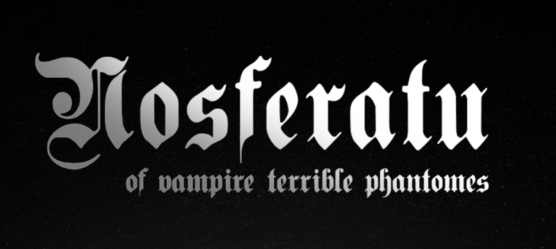 Nosferatu of vampire and terrible phantomes Image