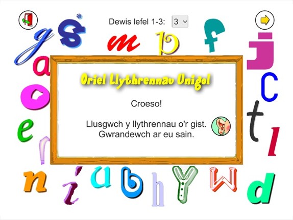 Oriel Llythrennau Unigol Image